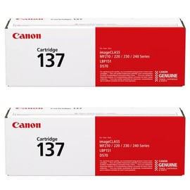 Canon CRG-137 Black Toner Cartridge, 9435B001AA, 2-Pack