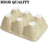 DEAYOU 3-Pack 18 Cups Ceramic Egg Tray, 6-Cup Porcelain Egg