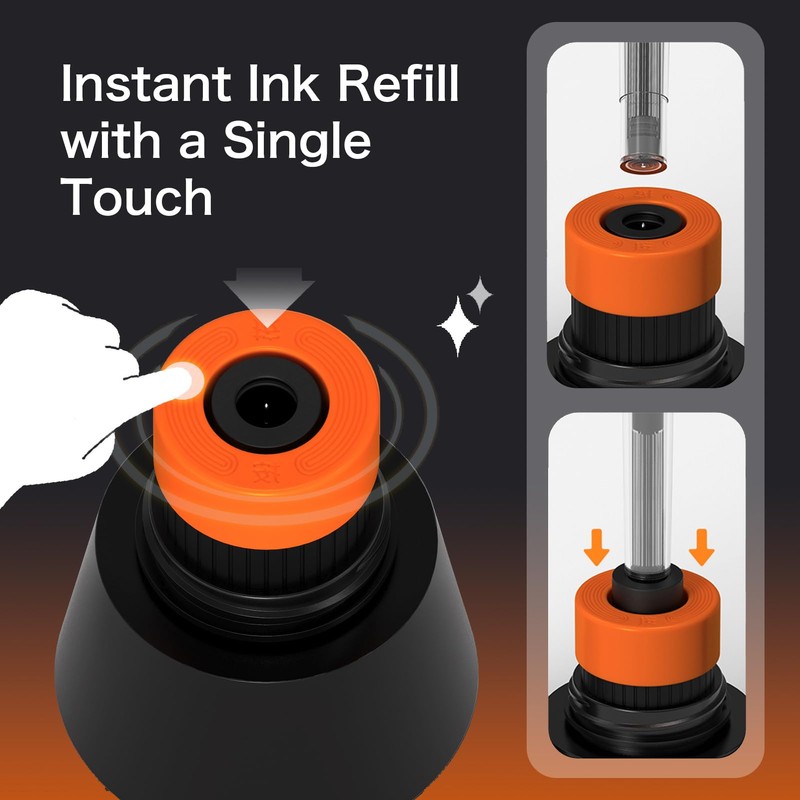 ABEETE Self-Inking Fountain Pen Set, Auto Ink Refill No Cartridges