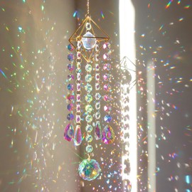 [AOYYOA] Suncatcher | Rainbow Maker | Crystal Suncatcher Wind Chime | Crystal Glass Crystal Suncatcher Window Pendant for Indoor Use - Reflective Effect Decoration Tool for Living Room, Wall, Window,