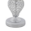 WUSILILU Crystal Table Lamp, E26 Modern Touch Bedside Desk Lamp