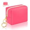 SIDESUGAR Small Makeup Bag for Purse, PU Leather Mini Cosmetic
