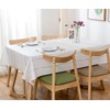 TruDelve Heavy Duty Vinyl Table Cloth for Kitchen Dining Table