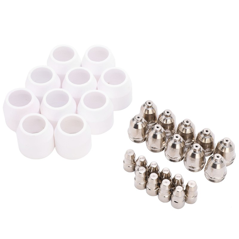 Plasma Consumable Kit P80 Electrode Tip Ceramic Nozzle Set Accessories