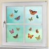 WENKO Window Decoration Butterflies 13-Piece Set Plastic 35 x 35