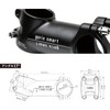 GORIX Bicycle Stem, Smart, Lightweight, Matte Black, 1.2 inches (31.8