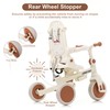 7-in-1 Foldable Toddler Tricycle Removable Pedal, Canopy and Guardrail Adjustable