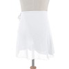 Lovdaswi Women Chiffon Wrap Ballet Dance Skirt White
