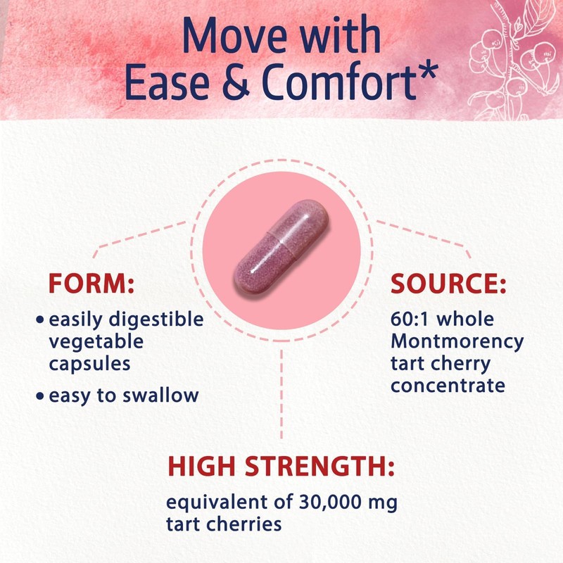 Bonawell Tart Cherry Capsules 60:1 Extract, 30000mg Strength, Made from