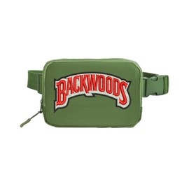 Unisex Backwoods Mini Belt Bag with Adjustable Strap Small Waist Pouch for Workout Running Traveling Hiking (Green)