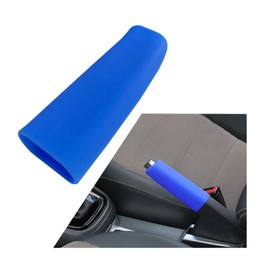 Ziciner Car Handbrake Cover, Elastic Anti-Slip Silicone Auto Handbrake Shifter Protector, Comfortable Handbrake Grip Decoration for Men Women, Universal Car Accessories (Blue)