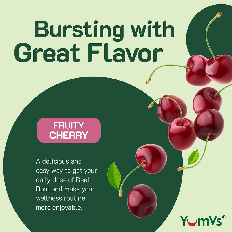 YUM-V'S- “YumVs Gomitas de Raíz de Remolacha con Extracto de