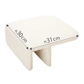 Compact Eyelash Exterior Recliner Side Table White [Side Table, Side Desk, Recliner, Salon, Nail Chair, Recliner]