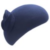 Lawliet Teardrop Women Wool Felt Fascinator Hat Flower Tam Beret