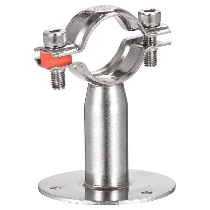 sourcing map Pipe Clamp Made of 304 Stainless Steel Wall
