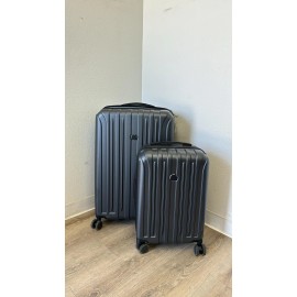 Delsey Paris Accelerate 2-Piece 30" & 22" Carry-On Hardside Luggage Set black