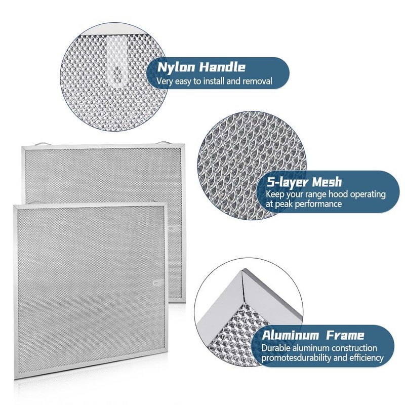 2 Pack S99010430-003 Range Hood Grease Filter Fit For Boran