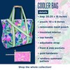Lilly Pulitzer Blue Picnic and Beach Cooler, Insulated Bag with