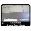 9x8 SSR 1 Car Garage Door Reflective Silver Finish Foam