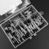 120pcs NUZAMAS 4mm/3.2mm/3mm/2.4mm Aluminum Blind Rivets Dome Head Rivets Open