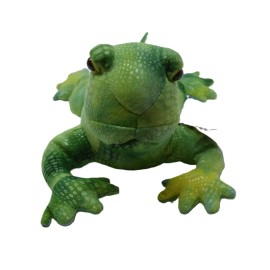 Aurora Iguana Lizard Plush Toys 14.5 " long Green w Scales & Dorsal Fin Spines