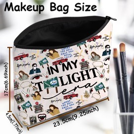 TSOTMO Horror Merch Vampire Movie Gift Vampire Fans Cosmetic Bag for Bella Edward Fans (TW Bag)