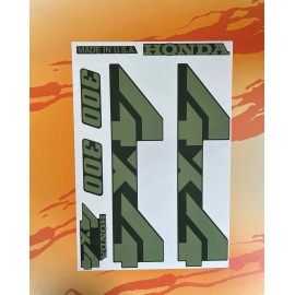 Unbranded TRX 300 Fender Decal Set TRX300FW TRX300 Fourtrax Green 1990-2000