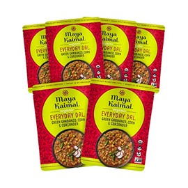 Maya Kaimal Organic Indian Everyday Dal Green Garbanzo Corn and Coriander, Plant Based, Non GMO, Certified Kosher, Vegan, 10 Ounce (Pack of 6)