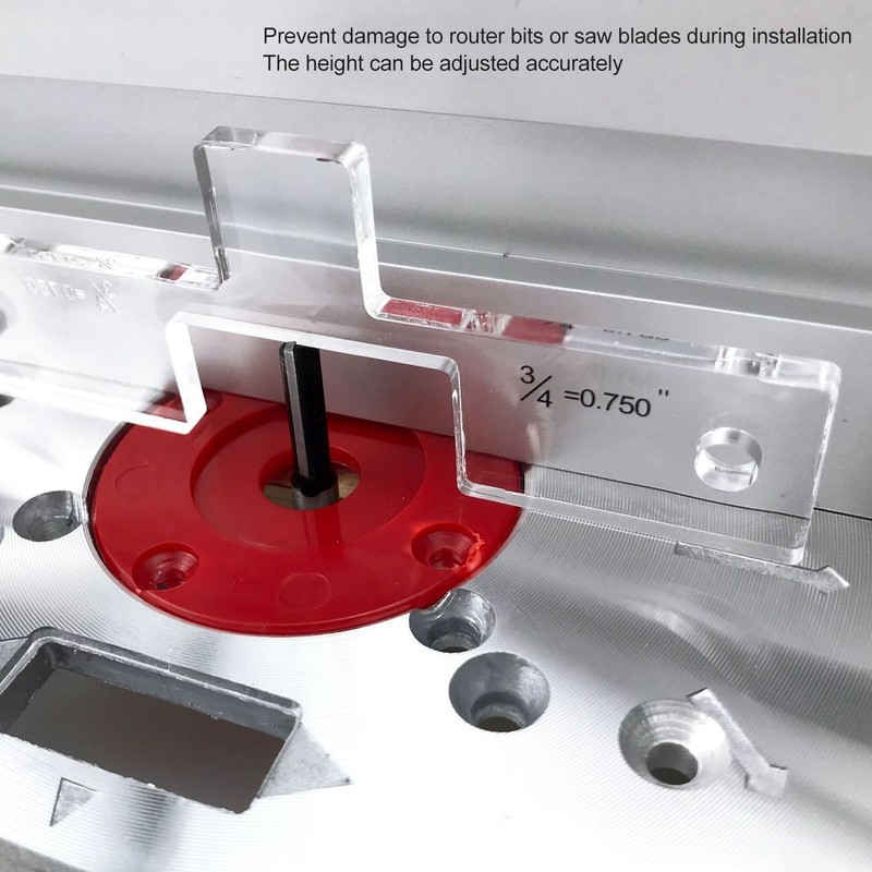 10PCS Router Table Set Up Bars Transparent Acrylic High Accuracy