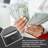 OUDQFCJ Leather Money Envelopes, Banknotes, Storage Envelopes, Purse, Reusable Money