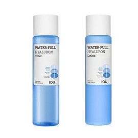 아이오유 워터풀 히알루론산 스킨 로션 2종 세트 300ml+300ml IOU Waterful Hyaluronic Acid Skin Lotion 2-Set 300ml+300ml