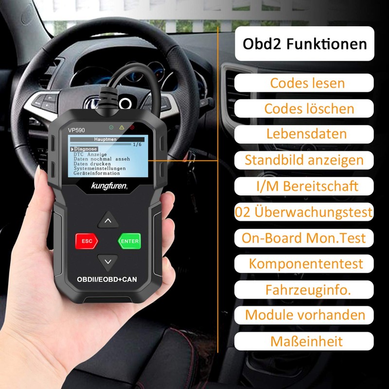 OBD2 Scanner , OBD 2 Reader Classic Enhanced Universal Cable