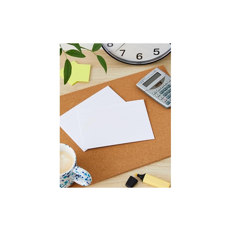 Exacompta - Ref 10808SE - Bristol Lined Record Cards (Pack