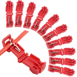 Pack of 10 Cable Connectors/Connection Clamps for Robotic Lawnmower Boundary Cable Charging Station, T Branch Connector, Junction Terminals, Power Thief, Quick Connector, Compatible with Gardena,