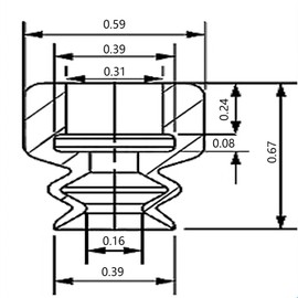 (10PCS)0.39 inch Vacuum Suction Cup 10mm DP10,Sucker pad,Nozzle,Pneumatic,for Manipulator Gripper,Industrial,Nipple,Small,Double and Single sp dp mini