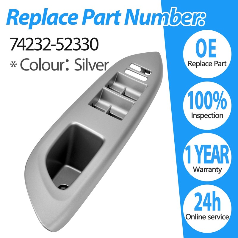 Front Left Driver Side Door Window Switch Bezel Trim Fits