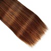 AiPliantfis 3 Bundles Brazilian Hair Bundle p4/30 Brown Human Hair