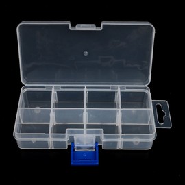 Parts organizer, USB beads, small items, 8 compartment storage organizer, compartment type 8 spaces 10ea