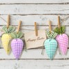 SilTriangle 24 Pcs Easter Carrot Shaped Treat Bags Easter Basket