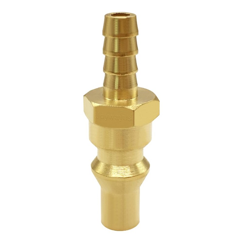 Joywayus 2PCS Propane Quick-Connect Adapter 1/4" Barb Full Flow Male