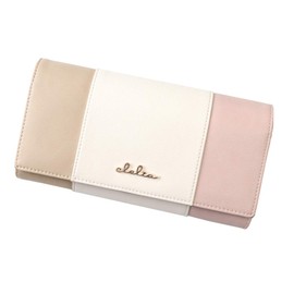 Clelia Ladies' Long Accordion Wallet CL-17002, Cute, Simple, Large Capacity, Tricolor - pink -