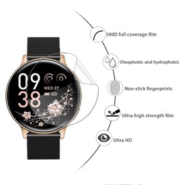 KUSINHOKA Pack of 3 Screen Protectors Compatible with SWGOTA Smartwatch 1.39 Inches, [Anti-Scratch] Soft TPU Screen Protector, Full Coverage, HD Clear Anti-Fingerprint Film for SWGOTA Smartwatch