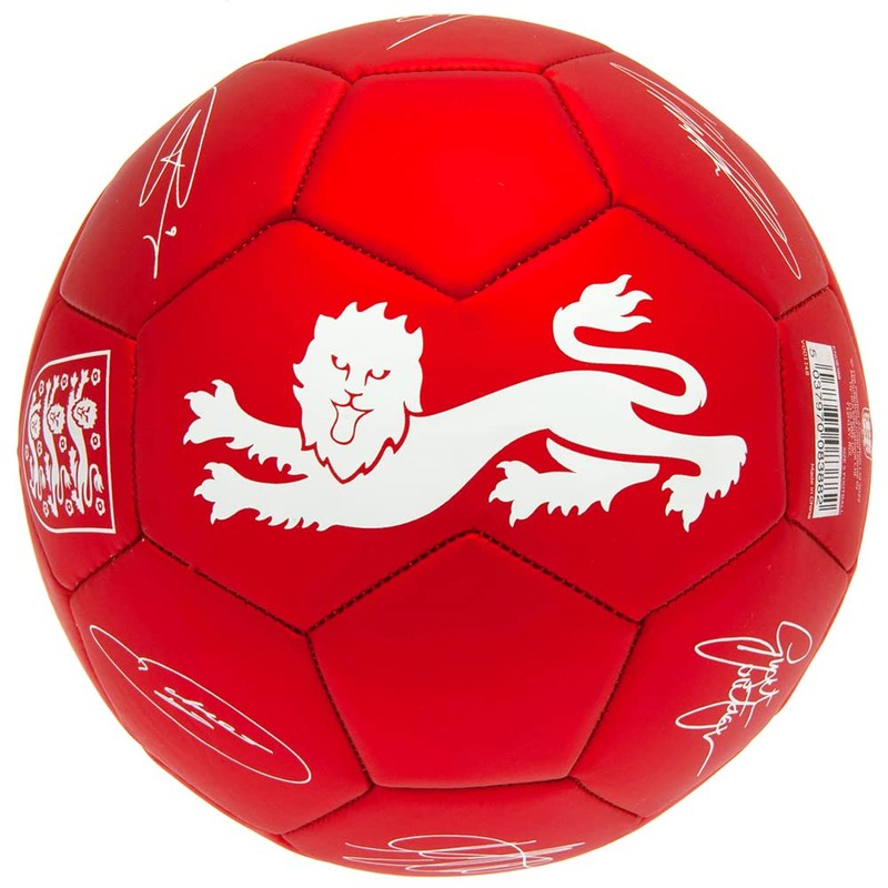 England Phantom Signature Team Merchandise Football Ball Red/White Size 5