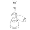 DELTA FAUCET Peerless RP42995 Two Metal Lever Handle Kit with