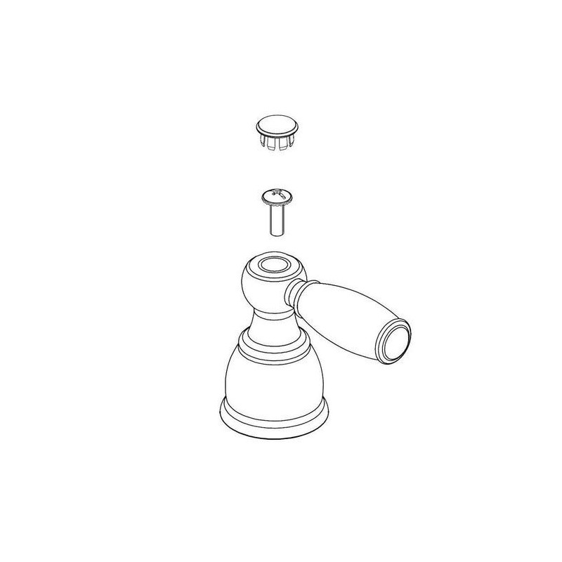 DELTA FAUCET Peerless RP42995 Two Metal Lever Handle Kit with