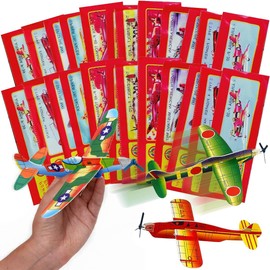 24 Glider Planes Set, Polystyrene Planes for Children, Polystyrene Airplanes, Styrofoam Airplanes, Styrofoam Gliders, Polystyrene Gliders, Polystyrene Planes, for Children's Birthday Party Favours