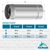 FilProfi - (6-Inch, length 12inch) Round Dryer Duct. Galvanized Bathroom