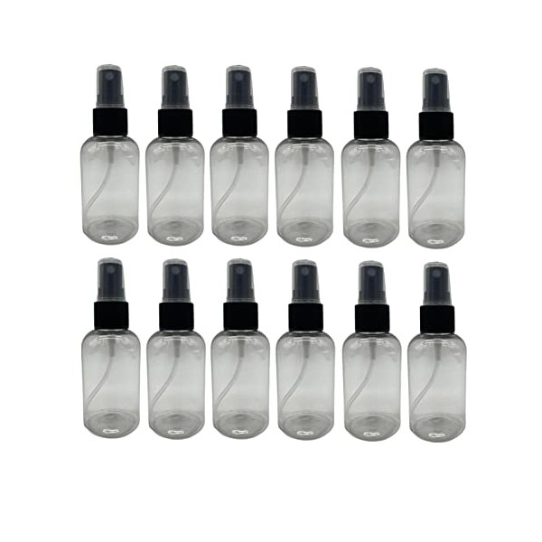 Natural Farms 2 oz Clear Boston BPA FREE Bottles -