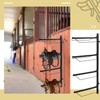 Paterr 4 Tier Saddle Rack Wall Mount Horse Saddle Storage
