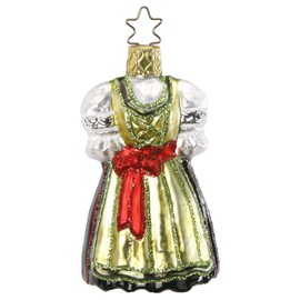 Inge-glas Christmas Pendant Green Dirndl
